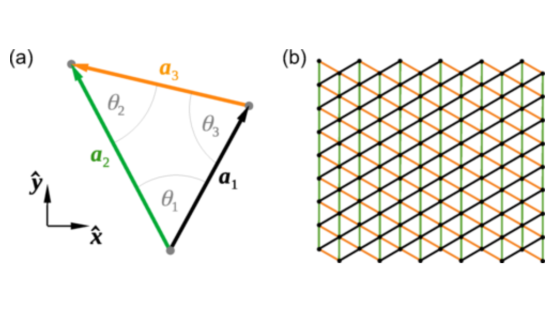 schematic of unit triangle and network patch