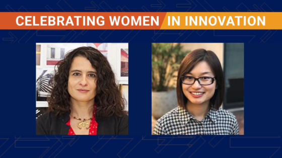 Tatiana Segura, left, and Xiaoyue Ni, right, of Duke University